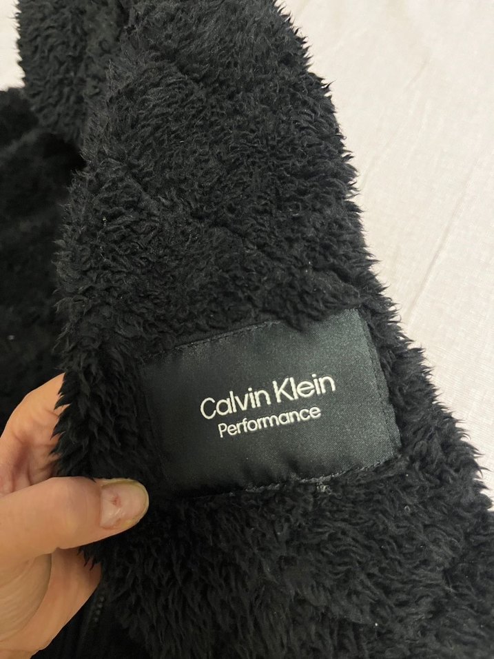 Calvin Klein Siyah Suni Kürklü Kadın Ceket - Görsel 2