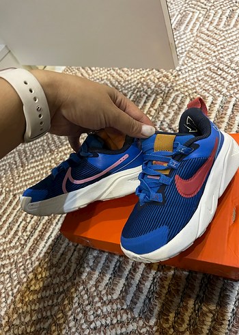 Erkek Çocuk Renkli Baskılı Mavi Spor Ayakkabı - Görsel 7