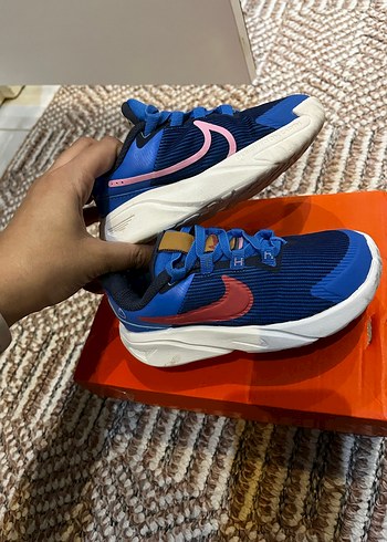 Erkek Çocuk Renkli Baskılı Mavi Spor Ayakkabı - Görsel 6