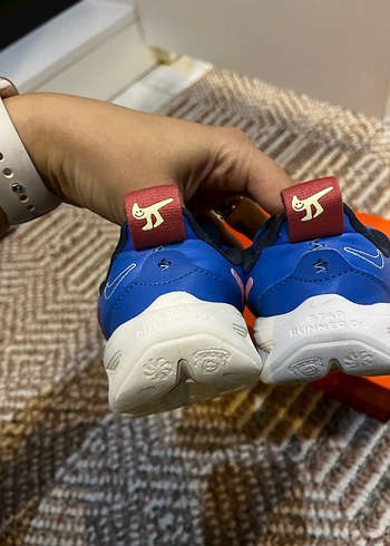 Erkek Çocuk Renkli Baskılı Mavi Spor Ayakkabı - Görsel 4