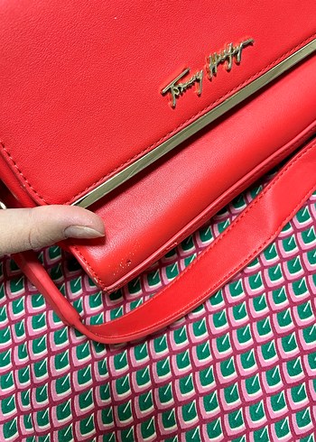 Tommy Hilfiger nar çiçeği çanta - Görsel 3