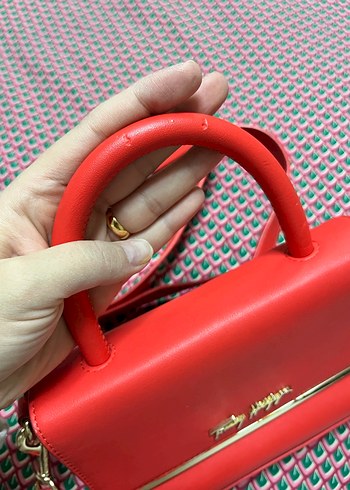 Tommy Hilfiger nar çiçeği çanta - Görsel 10