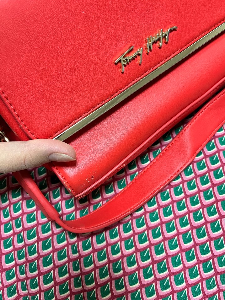 Tommy Hilfiger nar çiçeği çanta - Görsel 3