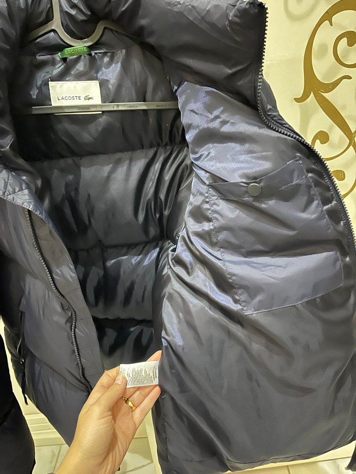 Lacoste yeni etiketli lacivert şişme mont - Görsel 4