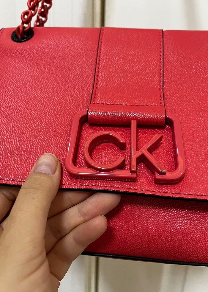 Calvin klein nar çiçeği çanta - Görsel 2