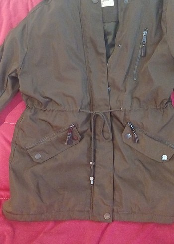 On Fashion Kürklü Kahverengi Kadın Kışlık Mont
