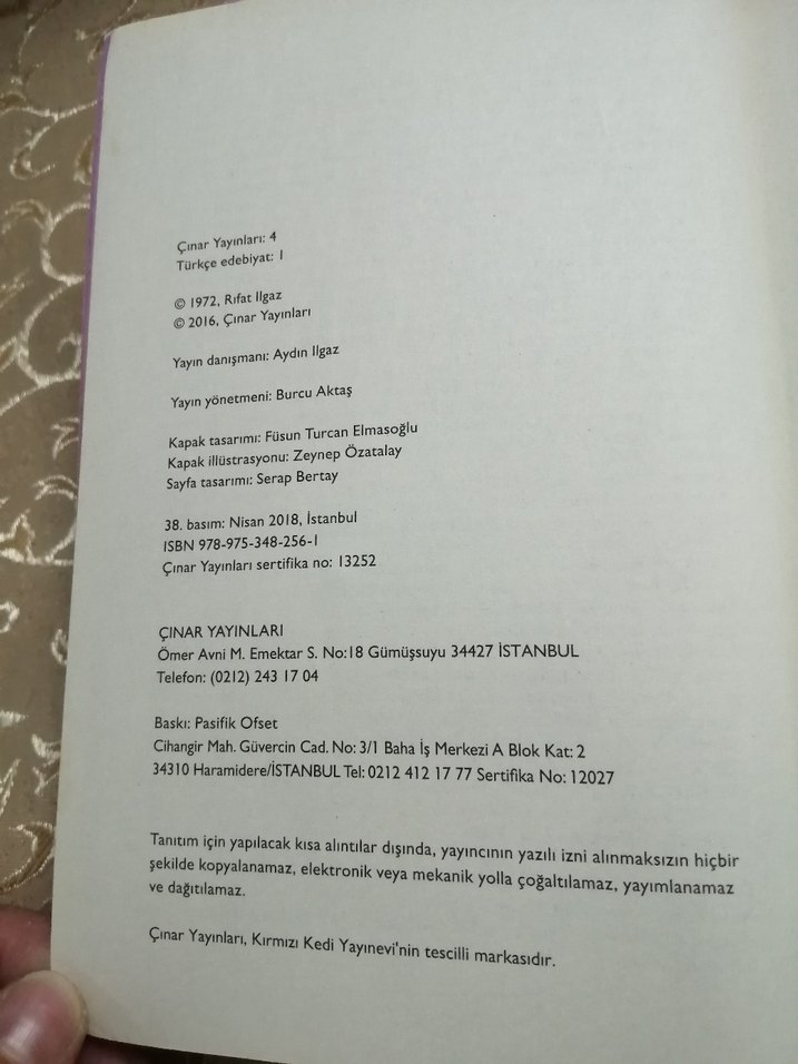 Halime Kaptan - Rıfat Ilgaz 38. Baskı - Görsel 4