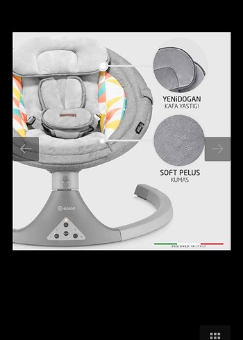 Elele Dormire 2 Elektrikli Otomatik Sallanan Kademeli Anakucağı - Görsel 9