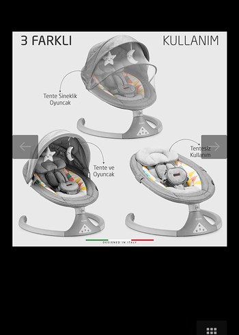 Elele Dormire 2 Elektrikli Otomatik Sallanan Kademeli Anakucağı - Görsel 13
