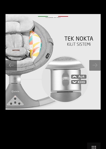 Elele Dormire 2 Elektrikli Otomatik Sallanan Kademeli Anakucağı - Görsel 12