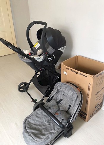 Kraft Lima Wb Açık Gri Travel Sistem Bebek Arabası ve Puset - Görsel 12