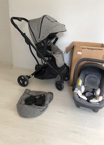 Kraft Lima Wb Açık Gri Travel Sistem Bebek Arabası ve Puset - Görsel 7