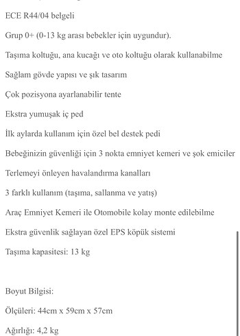 Kraft Lima Wb Açık Gri Travel Sistem Bebek Arabası ve Puset - Görsel 16