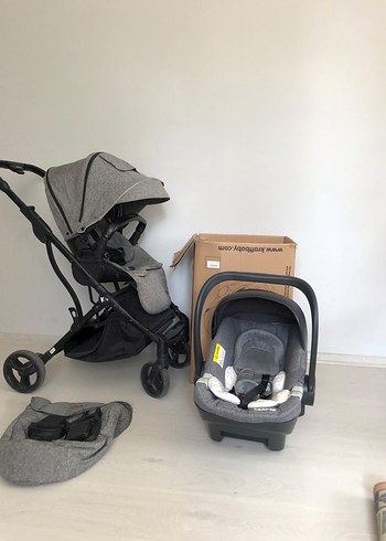 Kraft Lima Wb Açık Gri Travel Sistem Bebek Arabası ve Puset - Görsel 5