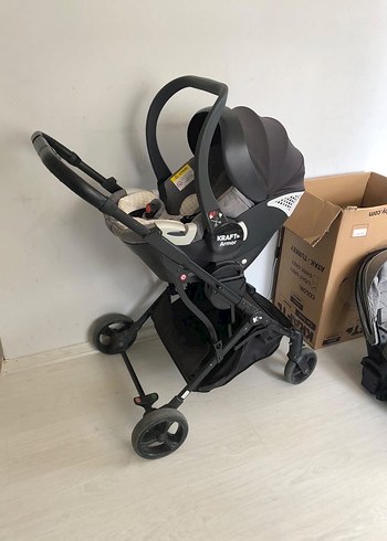 Kraft Lima Wb Açık Gri Travel Sistem Bebek Arabası ve Puset - Görsel 8