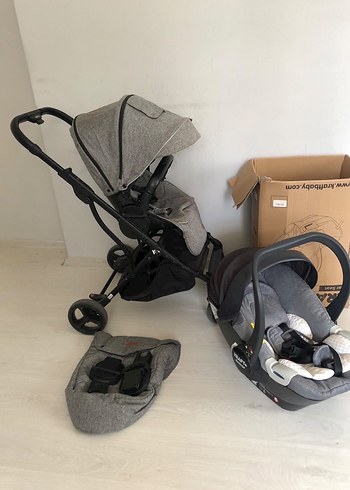 Kraft Lima Wb Açık Gri Travel Sistem Bebek Arabası ve Puset - Görsel 4