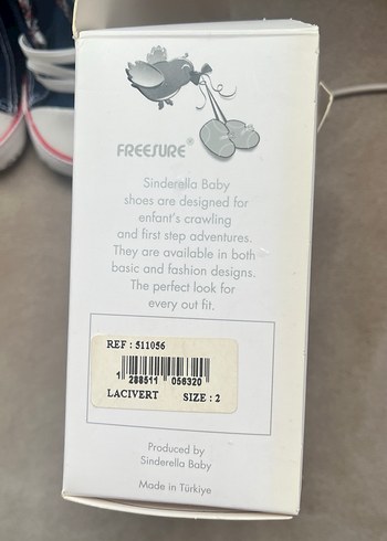 Freesure Bebek İlk Adım Ayakkabısı Mavi Gri - Görsel 4