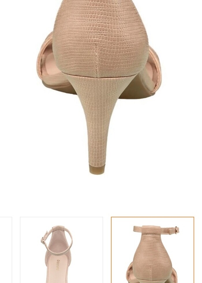 Deichmann Kadın Bej Klasik Topuklu Ayakkabı - Görsel 3