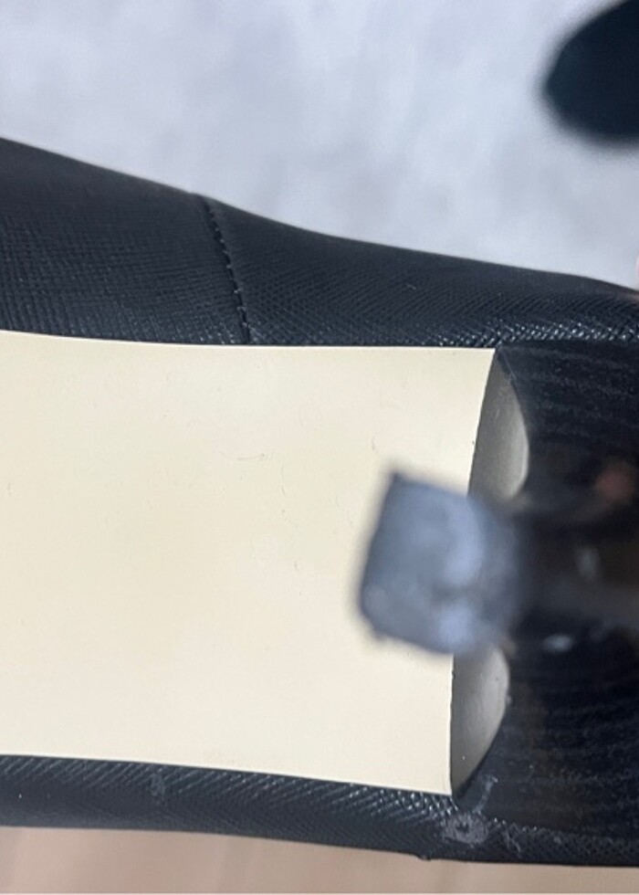 Siyah topuklu ayakkabı - Görsel 5