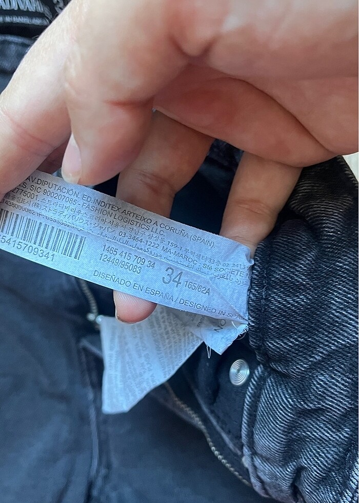 Stradivarius Mom slim fit kot pantolon - Görsel 3