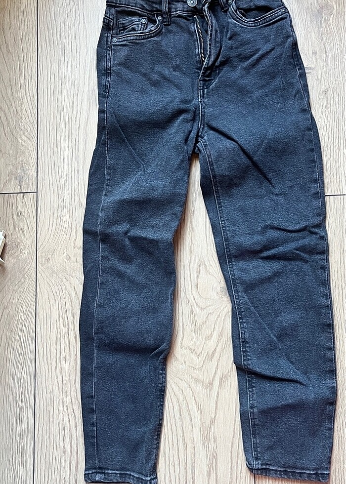 Stradivarius Mom slim fit kot pantolon - Görsel 2