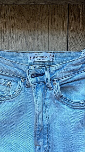 Stradivarius slim Mom fit kot pantolon
