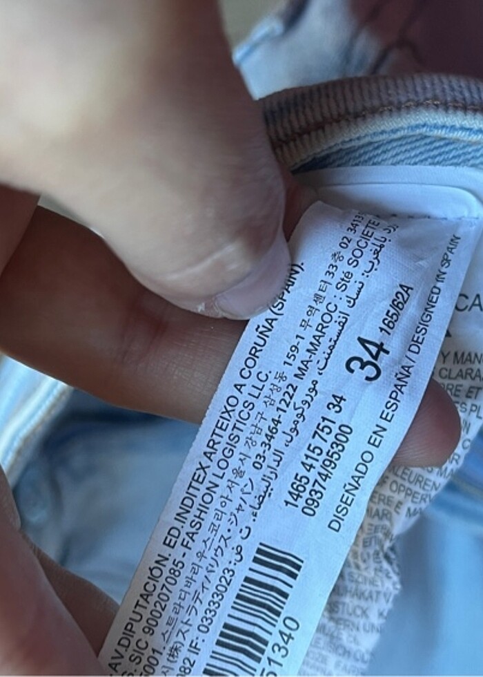 Stradivarius slim Mom fit kot pantolon - Görsel 4