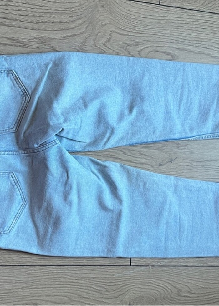 Stradivarius slim Mom fit kot pantolon - Görsel 5