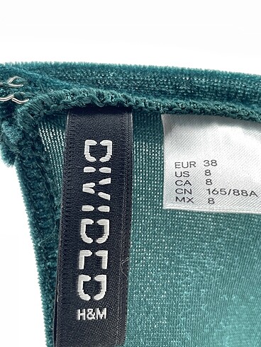 38 Beden yeşil Renk H&M Kısa Elbise %70 İndirimli.