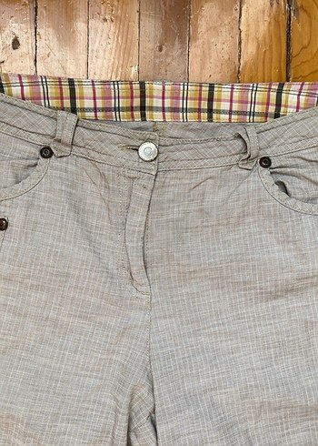 Düğmeli Bej kapri vintage - Görsel 2