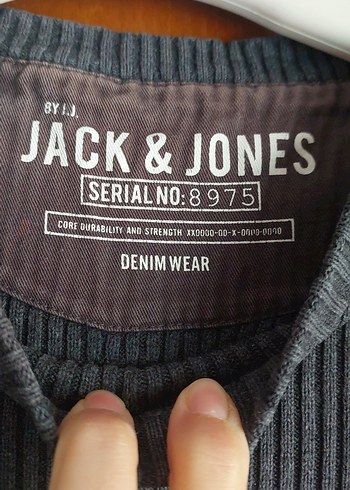 Gri Erkek Triko Kazak, Bisiklet Yaka - Görsel 2