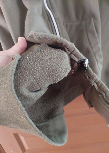 Kadın Kapüşonlu Fermuarlı Rahat Sweatshirt m&xl - Görsel 4