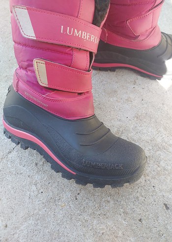 Kız Çocuk Pembe Tokalı Kauçuk Bot - Görsel 2