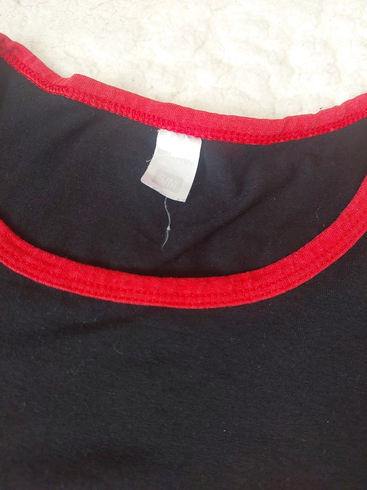 Kız Çocuk Kırmızı Rebel Baskılı Uzun Kollu Tişört - Görsel 2