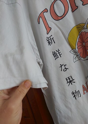 Beyaz Baskılı Hamile Tişörtü - Görsel 2