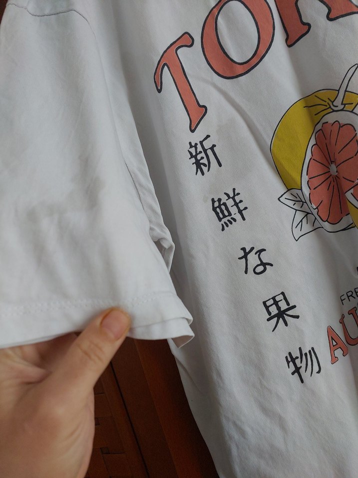 Beyaz Baskılı Hamile Tişörtü - Görsel 2