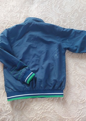 Fermuarlı Mavi Erkek Çocuk Ceket - Görsel 3