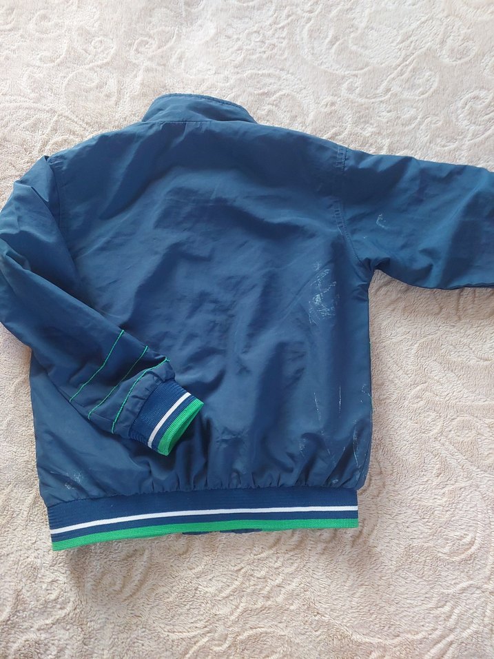 Fermuarlı Mavi Erkek Çocuk Ceket - Görsel 3