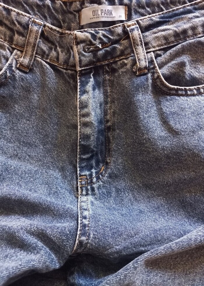 Koyu renk kot pantolon - Görsel 3