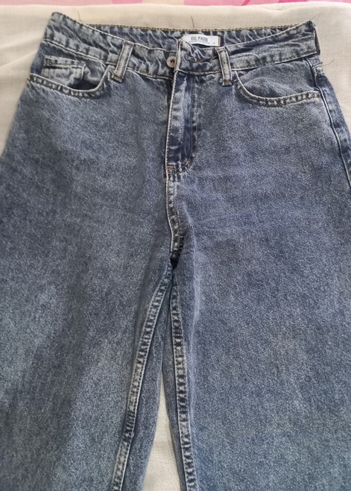 Koyu renk kot pantolon - Görsel 4