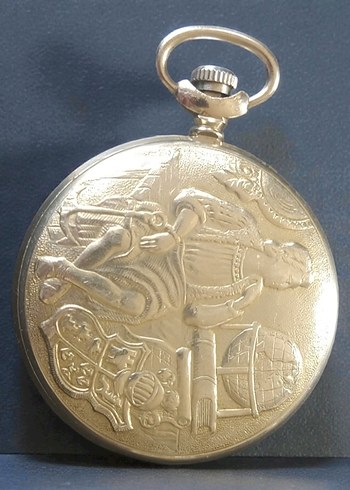 Altın Renkli Vintage Cep Saati - Görsel 3