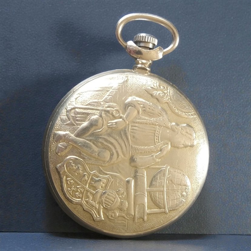 Altın Renkli Vintage Cep Saati - Görsel 3