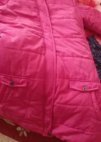 LC Waikiki Pembe Kız Çocuk Mont - Görsel 4