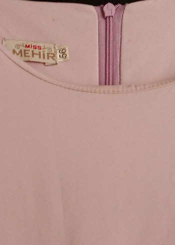 Pembe Uzun Kollu Fırfırlı Kadın Elbise - Görsel 5