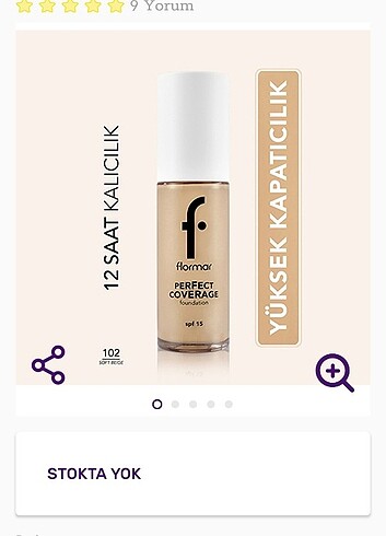 Flormar Flormar perfect coverage fondöten 102 soft begie