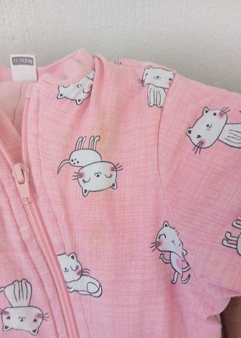 LC Waikiki Fermuarlı Pembe Bebek Tulumu