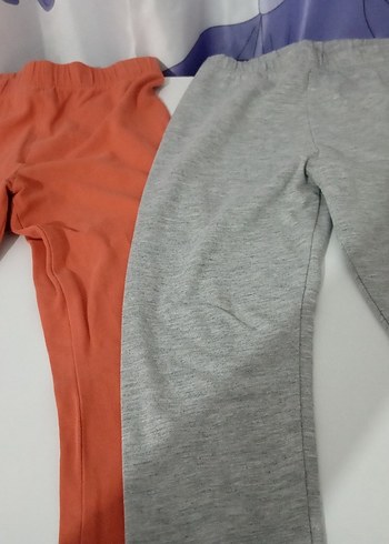 Gri Rahat Kesim Kız Tayt - Görsel 2