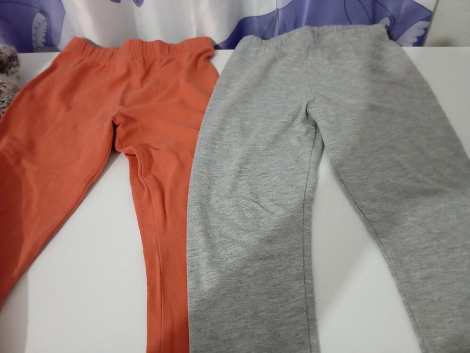 Gri Rahat Kesim Kız Tayt - Görsel 2