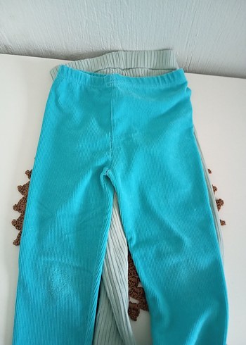 Turkuaz Triko Kız Tayt - Görsel 4