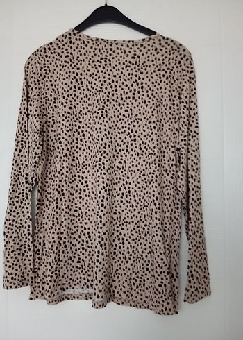 Uzun Kollu Desenli Kadın Bluz - Görsel 2